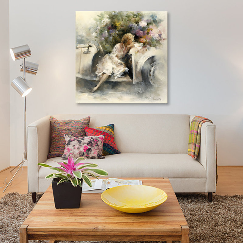 «Day DreamIng», reproduction sur toile, H 12 po x l 12 po x P 1,5 po, Pas de tapis, Toile tendue