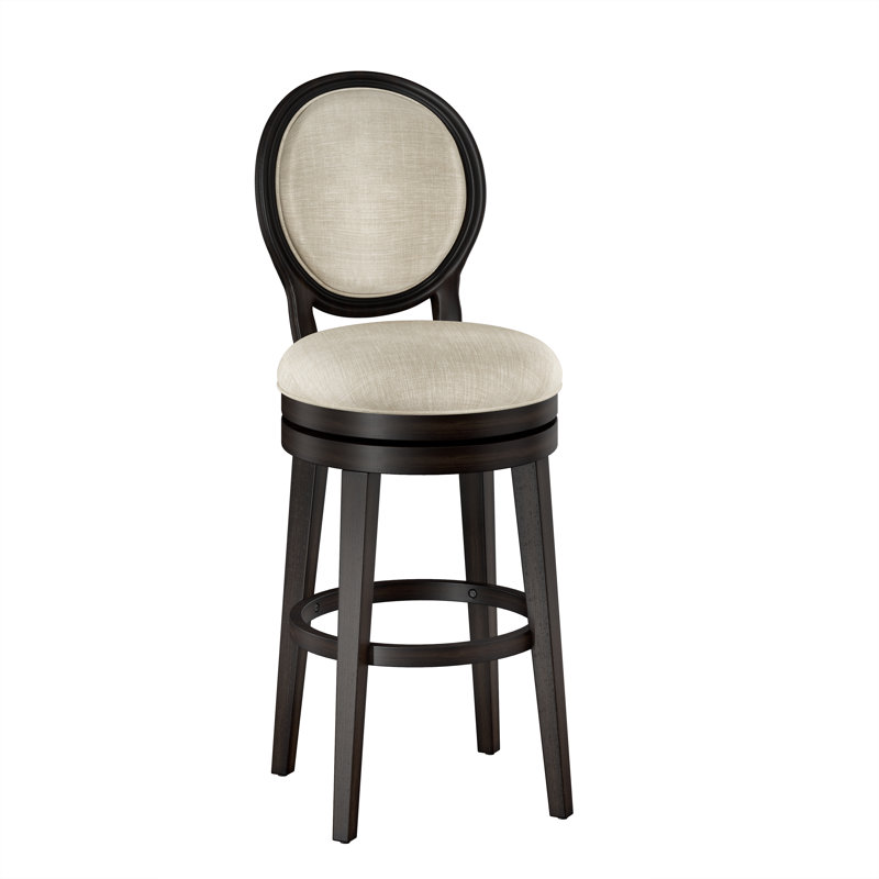 Tabouret pivotant Andranae, Brun, Tabouret de bar (siège d'une hauteur de 30,25 po)