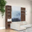 Lits escamotables jumeaux gain de place avec rangement, lit mural moderne en bois MDF pour la maison-1121277484