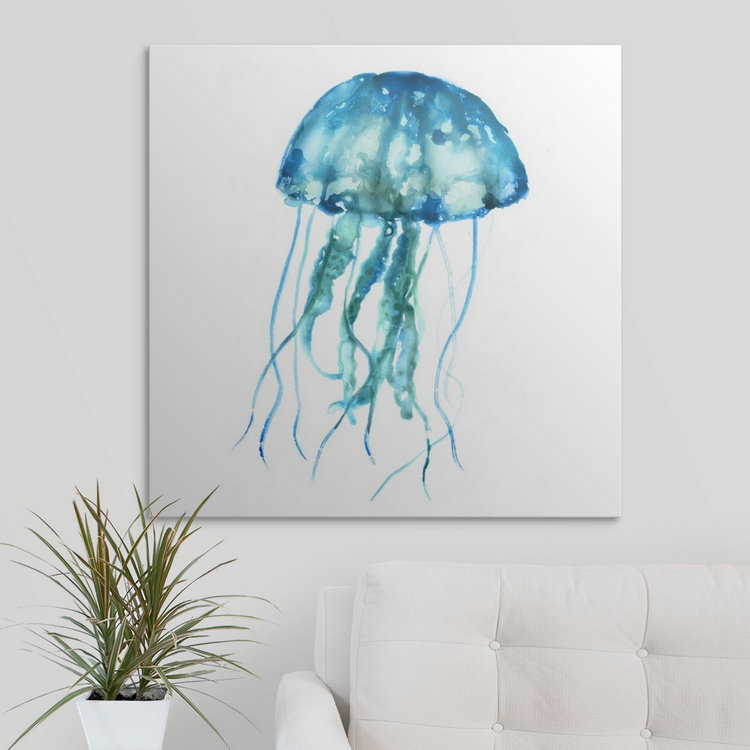 «Matsumoto Jellyfish» par Edward Selkirk, impression, H 30 po x l 30 po x P 1,5 po, Toile