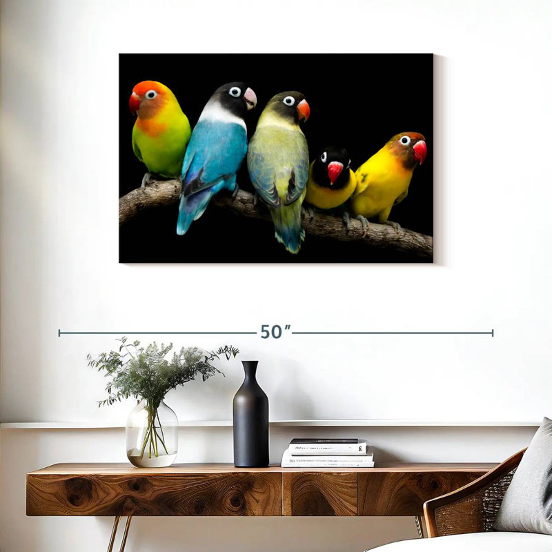 Brampt Five Lovebird Pets, 24" H x 36" W