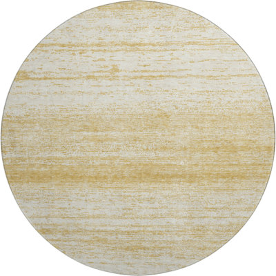 Premium Machine Washable Prisco Gold Rug