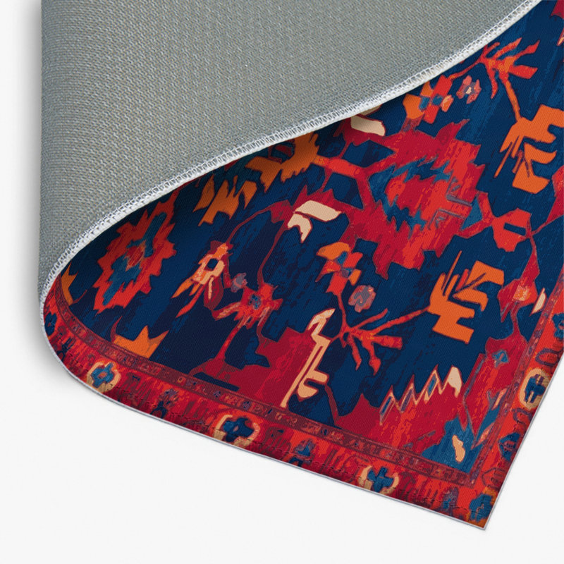 Tapis bleu intérieur et extérieur Tabriz, Rectangulaire 2 pi x 3 pi