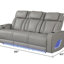 Ensemble de salon inclinable 2 pièces avec fonction de massage et bois Fortuner-668884817