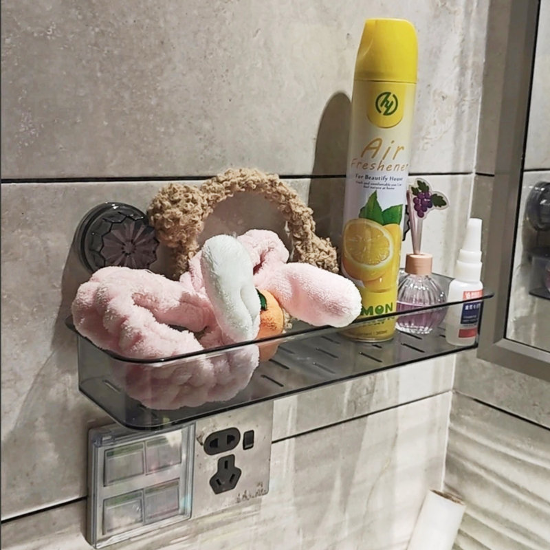 Organisateur de panier de rangement à ventouse Power Lock adapté au support de douche, au support de cuisine