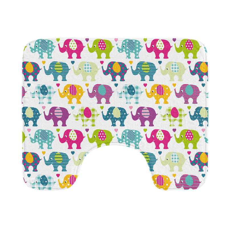 Tapis de salle de bain en forme de U Animal