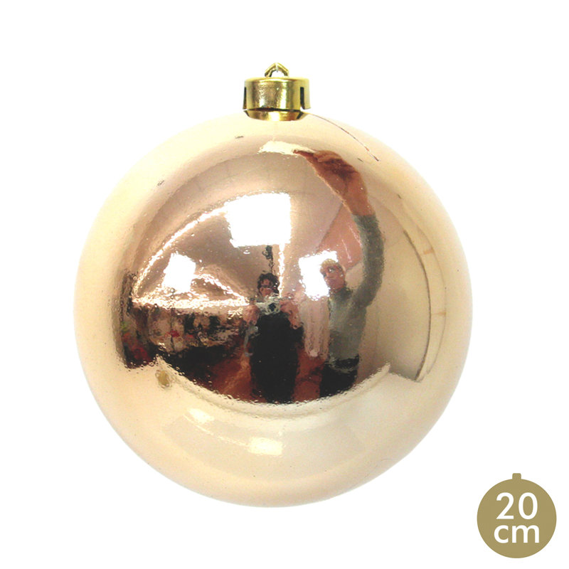 20cm Solid Colour Bauble, Gold