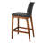 Upholstered Counter Stool with Solid Wood Frame-823577233-911119225