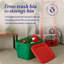 Ensemble de bacs et bacs en plastique
