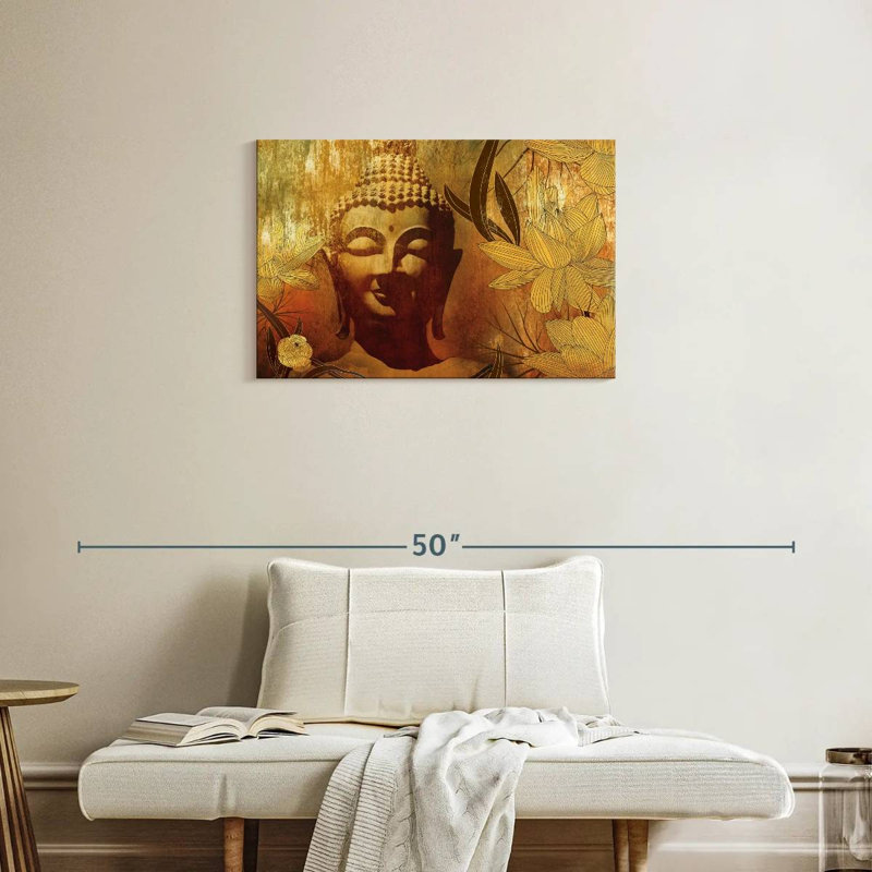 Bouddha floral Leisha, H 20 po x l 30 po