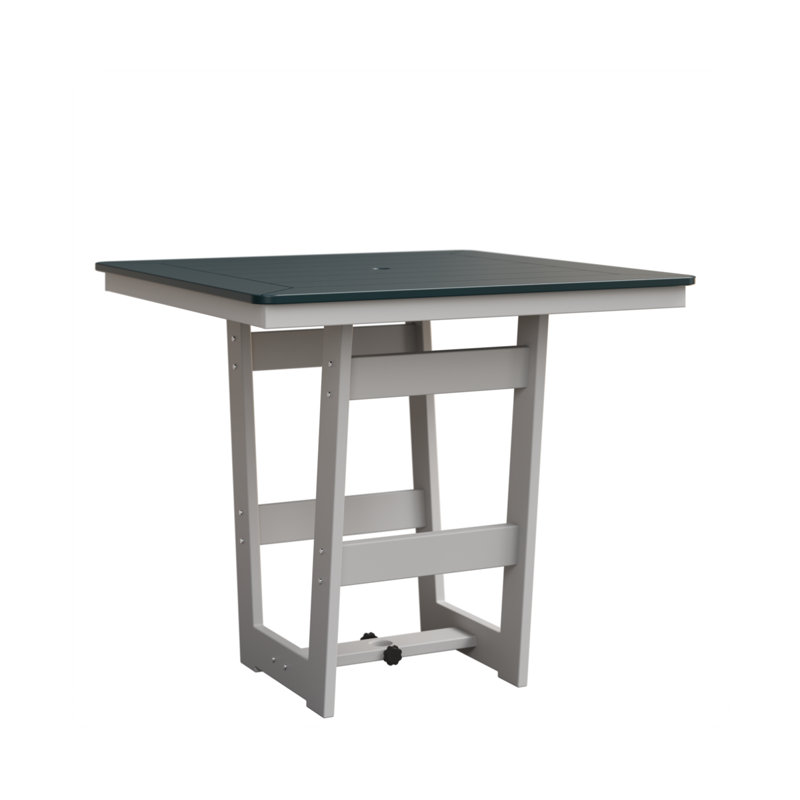 Table berline berlinoise avec base blanche matte de 40 po Berlin Gardens Hudson, H 35,5 po x l 40 po x P 40 po, Baie
