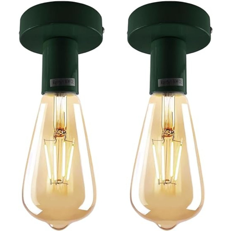 Flush Mount Light Semi Flush Mount, Green