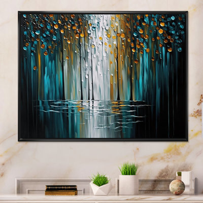 «Abstract Nature Trees», reproduction d'art sur toile abstraite