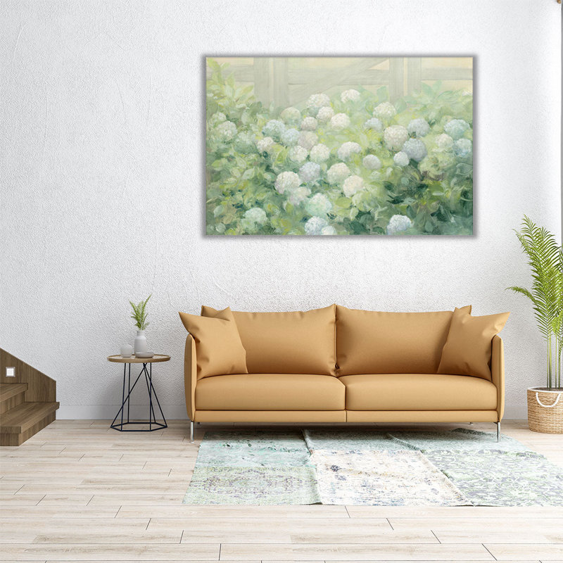 Hydrangea Lane - Canvas Print Wall Art, 32" H x 48" W