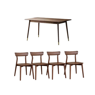 Solid wood table set