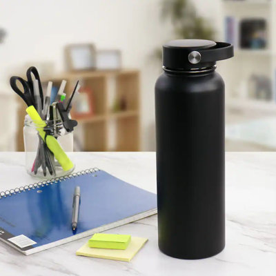 38 Oz Stainless Steel Thermal Bottle With Lid – Double Wall Vacuum Insulated Water Bottle For Hot & Cold Drinks