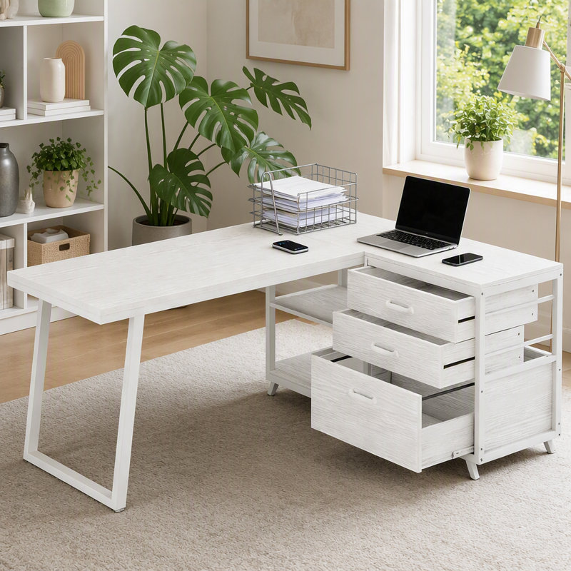Bureau de travail, bureau de dessinateur, bureau d'écriture, bureau d'étude, bureau de jeu, Blanc