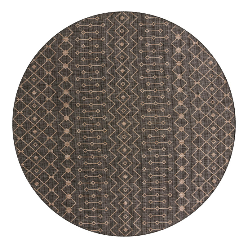 Leyla Geometric Indoor Rug, Round 10'8"
