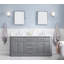 72" Palace Collection Quartz Carrara Cashmere Grey Bathroom Vanity Set With Hardware And F2-0012 Faucets in Chrome Finish-979452820-979452821-980833548