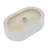 Sarlai 19"L x 12"W Bathroom Sink Ceramic Oval Vessel Sink with Decorative Slotted Lines