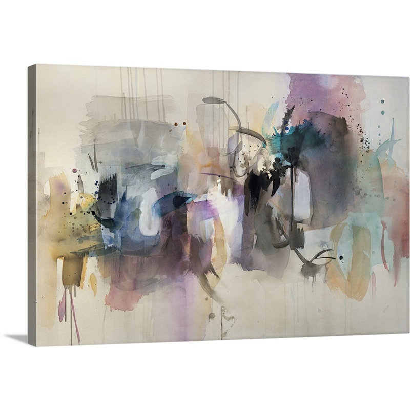 « swift suggestion », peinture sur toile, Toile tendue, H 12 po x l 18 po x P 1,25 po