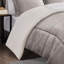 King To Comforter - Machine Washable Grey Size Down Alternative , Reverse,