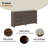 2-Piece 126" Wide TV Stand with 12 Storage Drawers, Media Console For 70/75/85/90/100+ Inch TVs-108952098