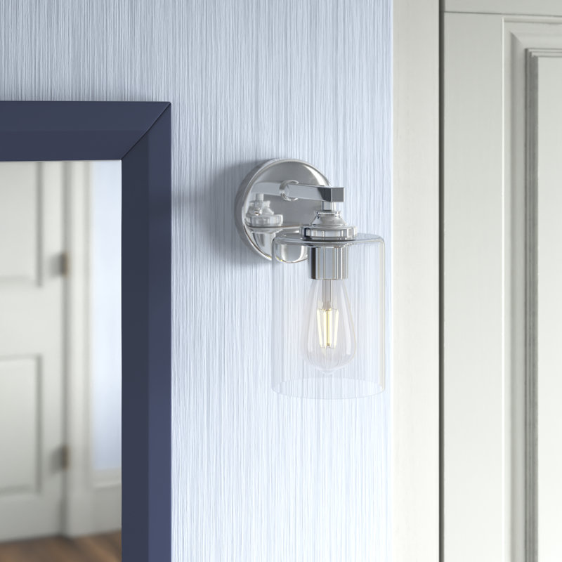 Éclairage pour meuble-lavabo à intensité variable Corine, Chrome, Une lumière, H 10 po x l 5 po x P 5 po
