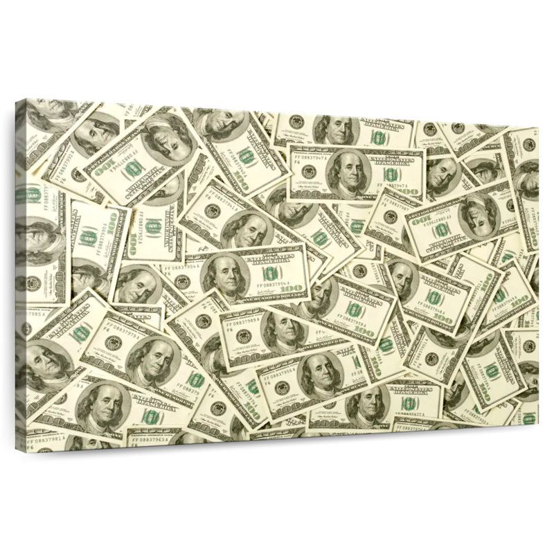 Kerner Hundred Dollar Bills, 34" H x 51" W