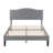 Auxter Upholstered Platform Bed Frame with Adjustable Nailhead Headboard, Velvet Fabric Mattress Foundation with Strong Wooden Slats Support, No Box Spring Needed, Heavy Duty, Easy Assembly-249466513-249466514