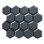 Rivella Hexagon 11 in. x 12 in. Glossy Glass Mosaic Wall Tile