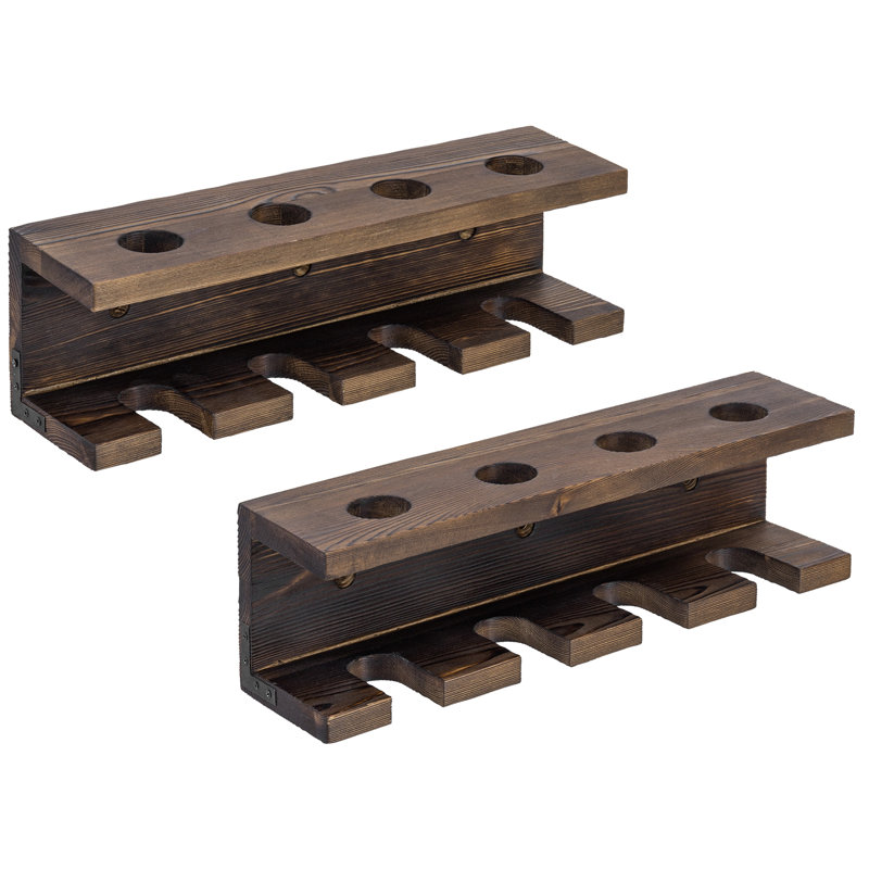 Wood Wall Mounted Sports Rack