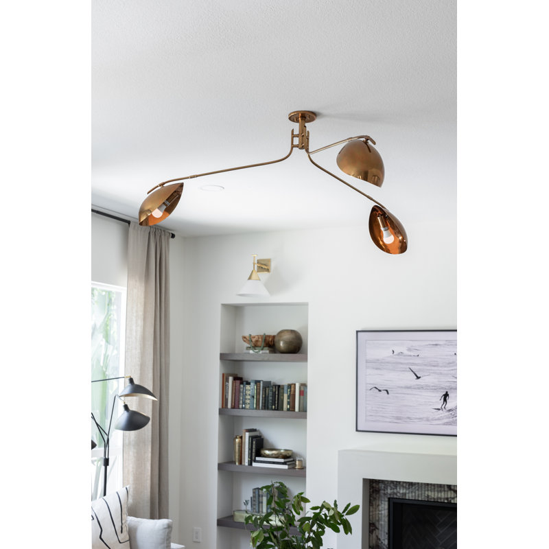 Plafonnier semi-encastré 3 lumières Avondale
