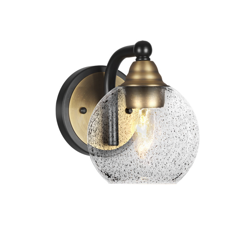 Ahern 1-Light Wall Sconce, Brushed Nickel, Globe Shape