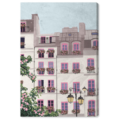 Town Florals Canvas Fashion Art Prints by Art Remedy