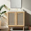 Meuble-lavabo sur pied 30 po avec lavabo en céramique, armoire de rangement autoportante avec 2 portes à fermeture en douceur, structure en bois massif-1650651985