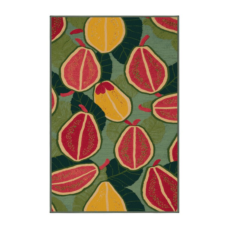  Tapis lavable goyave, Rectangulaire 2 pi x 3 pi