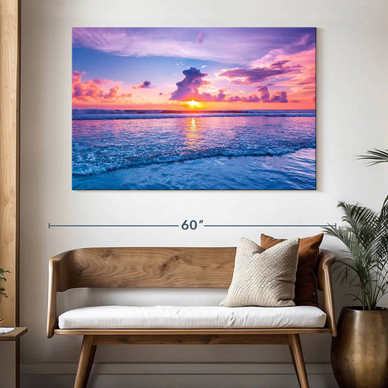 Coucher de soleil Gillard Seminyak, H 34 po x l 51 po
