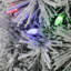 24"D Pre-Lit Snow Flocked Greenery Pine Christmas Wreath With Lights And Timer