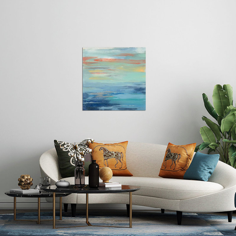 «Sunset Beach I» par Silvia Vassileva, impression sans cadre, H 24 po x l 24 po x P 0,25 po