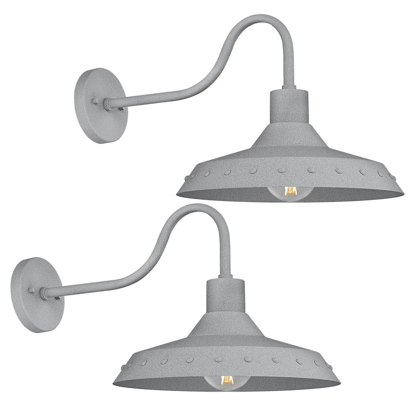 Kaenel Steel Wall Light, Stone Gray