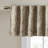 Faux Silk Embroidered Window Valance Tan 50X18"-615764507