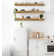 Emerald Lee 3 Piece Oak Floating Shelf