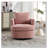 Chenille Upholstered Swivel Chair-1775418721
