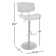 Aliane Swivel Upholstered Adjustable Height Counter Stool with Metal Frame