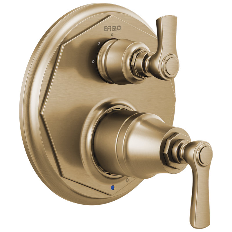 Rook® Pressure Balance Valve with Integrated 3-Function Diverter Trim, Luxe Gold