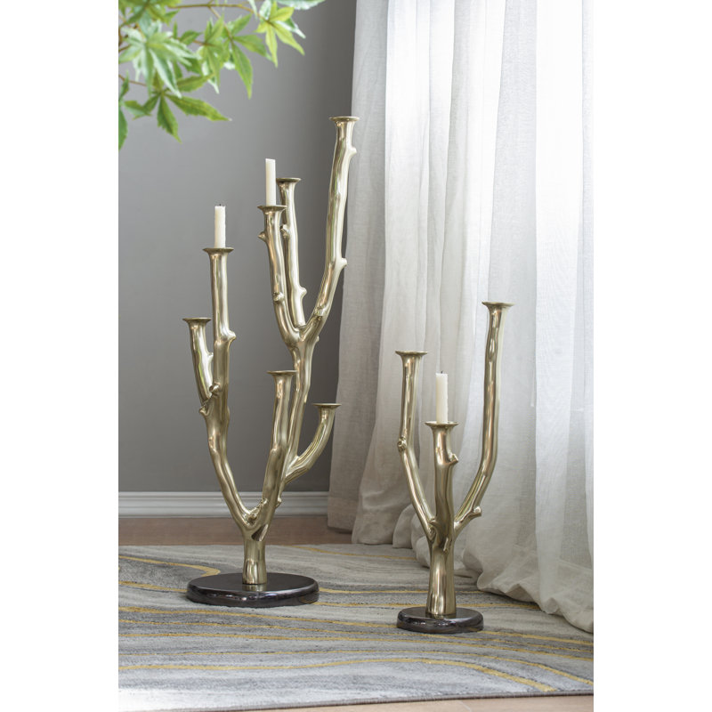 Bougeoir de table en métal 37,8 po