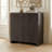 Preston 32" Wide Rectangular Fluted Accent Cabinet in Brown Oak-504020528