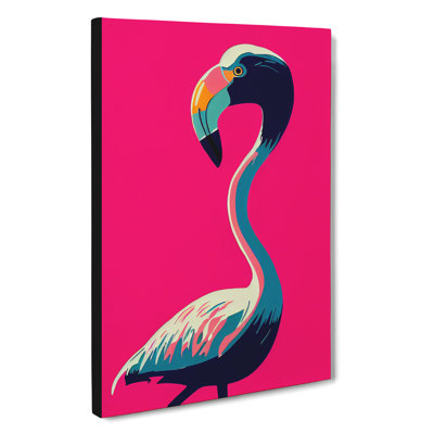 Unique Flamingo - Wrapped Canvas