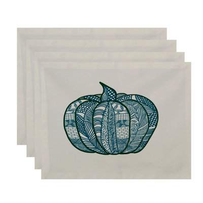 Ensemble de napperon à patch 4 pièces Ames Pumpkin patch